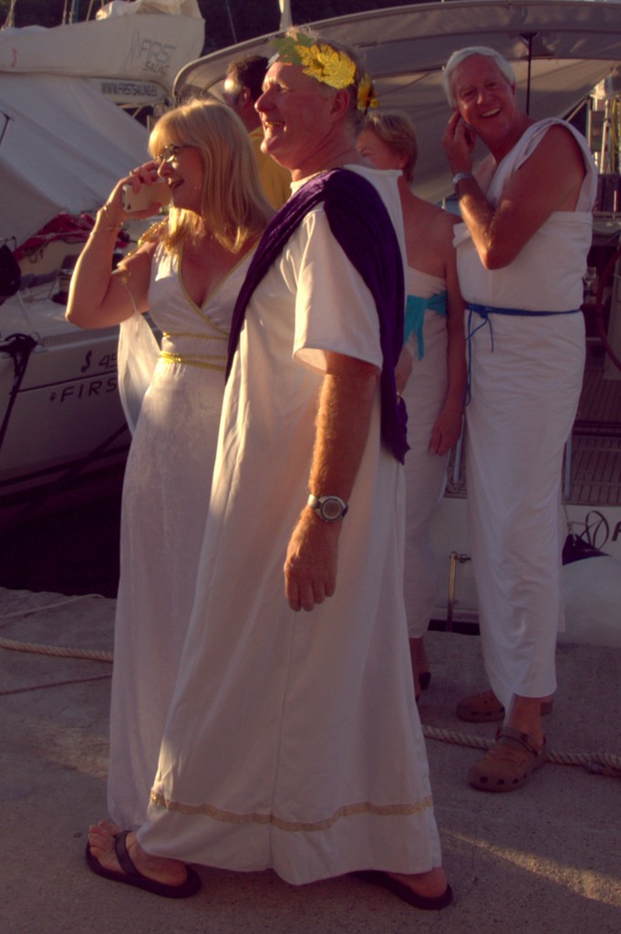 Toga party at Bourbon on Mjlet - The Croatia Yacht Rally 08 June - 24 June 2012  © Maggie Joyce